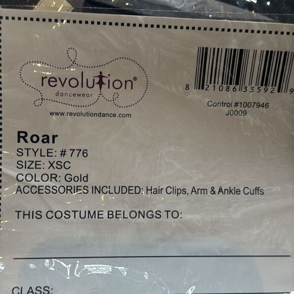 Revolution Dancewear Leopard Print Kids ROAR Dance Costume Size XS NEW - Picture 9 of 11
